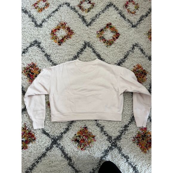 Girlfriend Collective 50/50 Cropped Sweatshirt in Offwhite- Size small - Picture 2 of 3